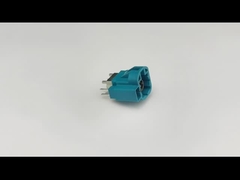 4 + 2Pin Z รหัส FAKRA HSD Connector Waterblue สีสำหรับ PCB/แผง Mount