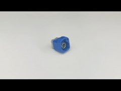 สีฟ้า FAKRA HSD Connector Adapter PCB Mount Straight 4 Contact Pin สำหรับรถยนต์