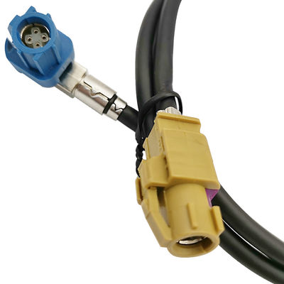 Right Angle HSD LVDS Cable Wiring Harness Code C To K Female Connector