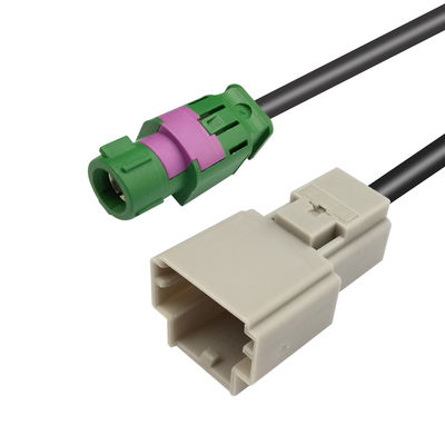 Practical Car LVDS Screen Cable , 12 Pin To 4 Pin E Code Female HSD Extension Cable
