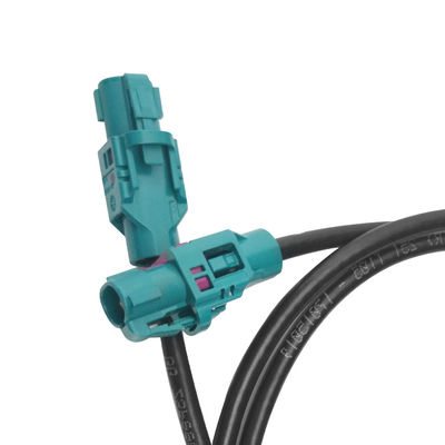 2 Pins H-MTD FAKRA Automotive Ethernet Cable , Code Z FAKRA Data Transfer Cable