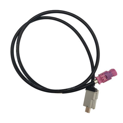 Durable H Code FAKRA LVDS Cable , Grey Color MINI B USB HSD LVDS Wire