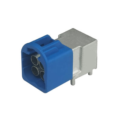 Automotive HFM Mini Fakra Connector 4Pin Quad Code C Right Angle For PCB