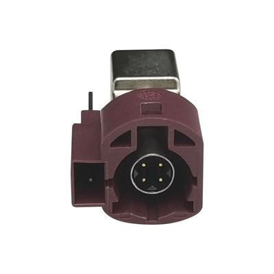 FAKRA HSD Connector PCB Mount 4+2 Contact Pin Connector For Car Radio