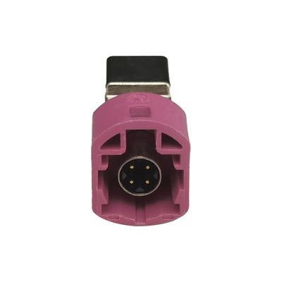 FAKRA HSD Connector 4 pin 90 Degree PCB Mount Right Angle Coaxial Connector