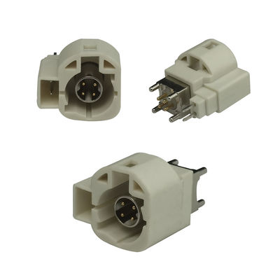 FAKRA HSD Connector 4+2Pin White Color For Automotive GPS Radio