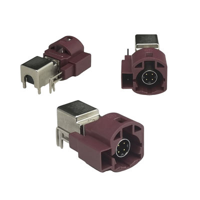 FAKRA HSD Connector 4+2Pin For Car GPS Telematics Or Navigation