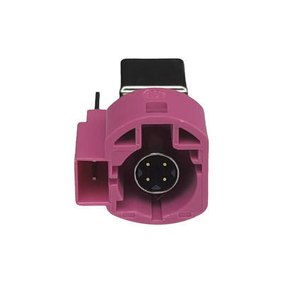 FAKRA HSD Connector Right Angle Type PCB Mount RF Connector For Car Radio
