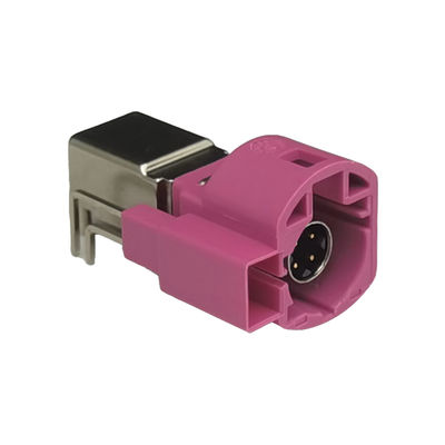 FAKRA HSD Connector Right Angle Type PCB Mount RF Connector For Car Radio