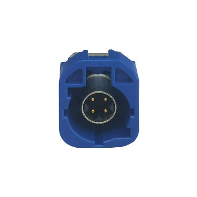 FAKRA HSD LVDS 4Pin PCB Mount 4 Contact Pin Connector For Car Radio