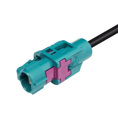 2 Pins H-MTD FAKRA Automotive Ethernet Cable , Code Z FAKRA Data Transfer Cable