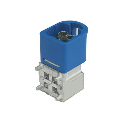 Automotive HFM Mini Fakra Connector 4Pin Quad Code C Right Angle For PCB